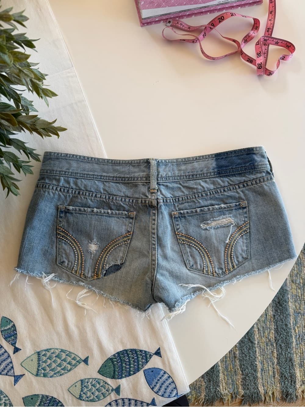 Vintage Hollister Low Rise Denim Shorts - Thumbnail 3