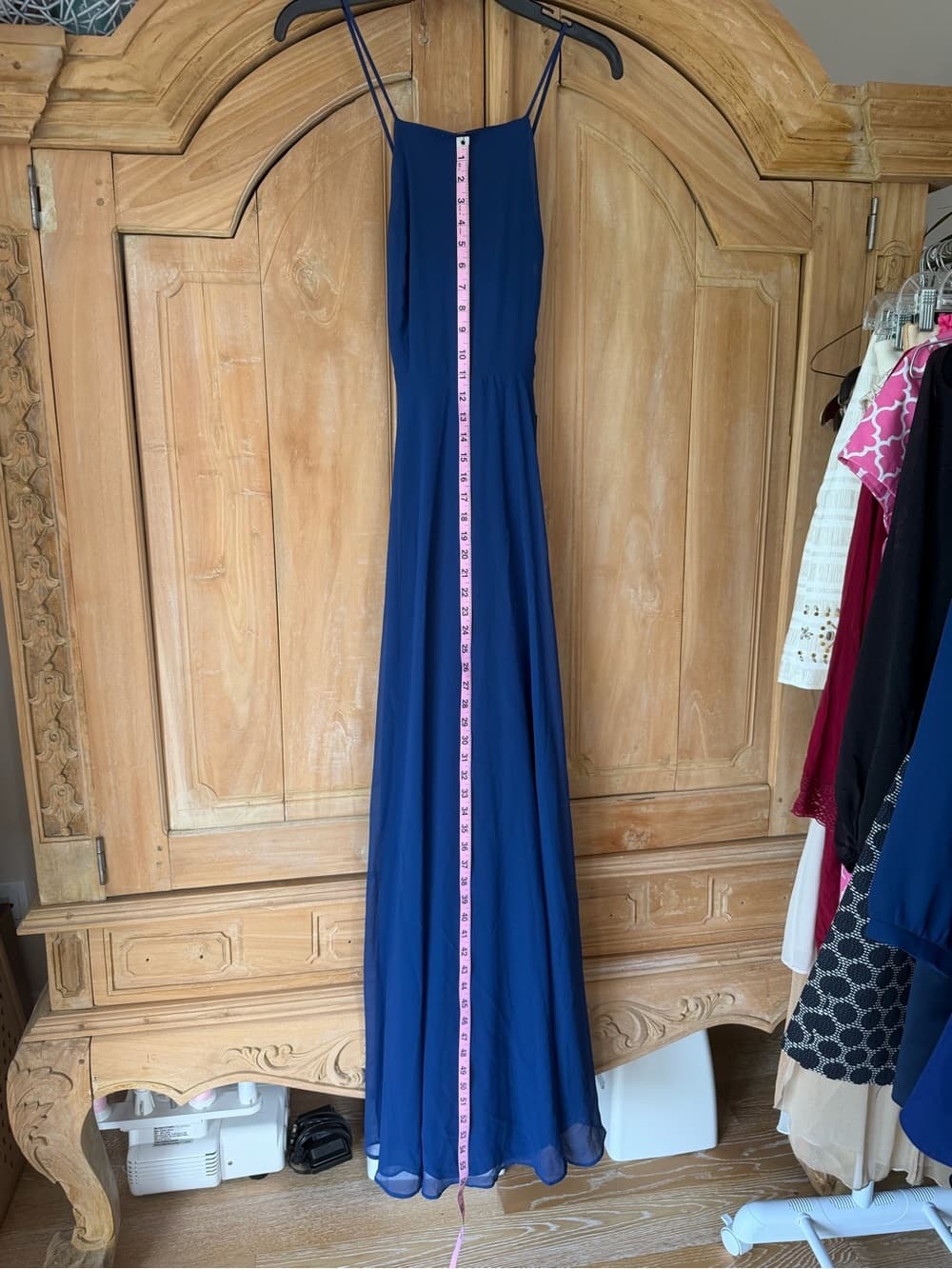 NWT Royal Blue Floor Length Dress - Thumbnail 5