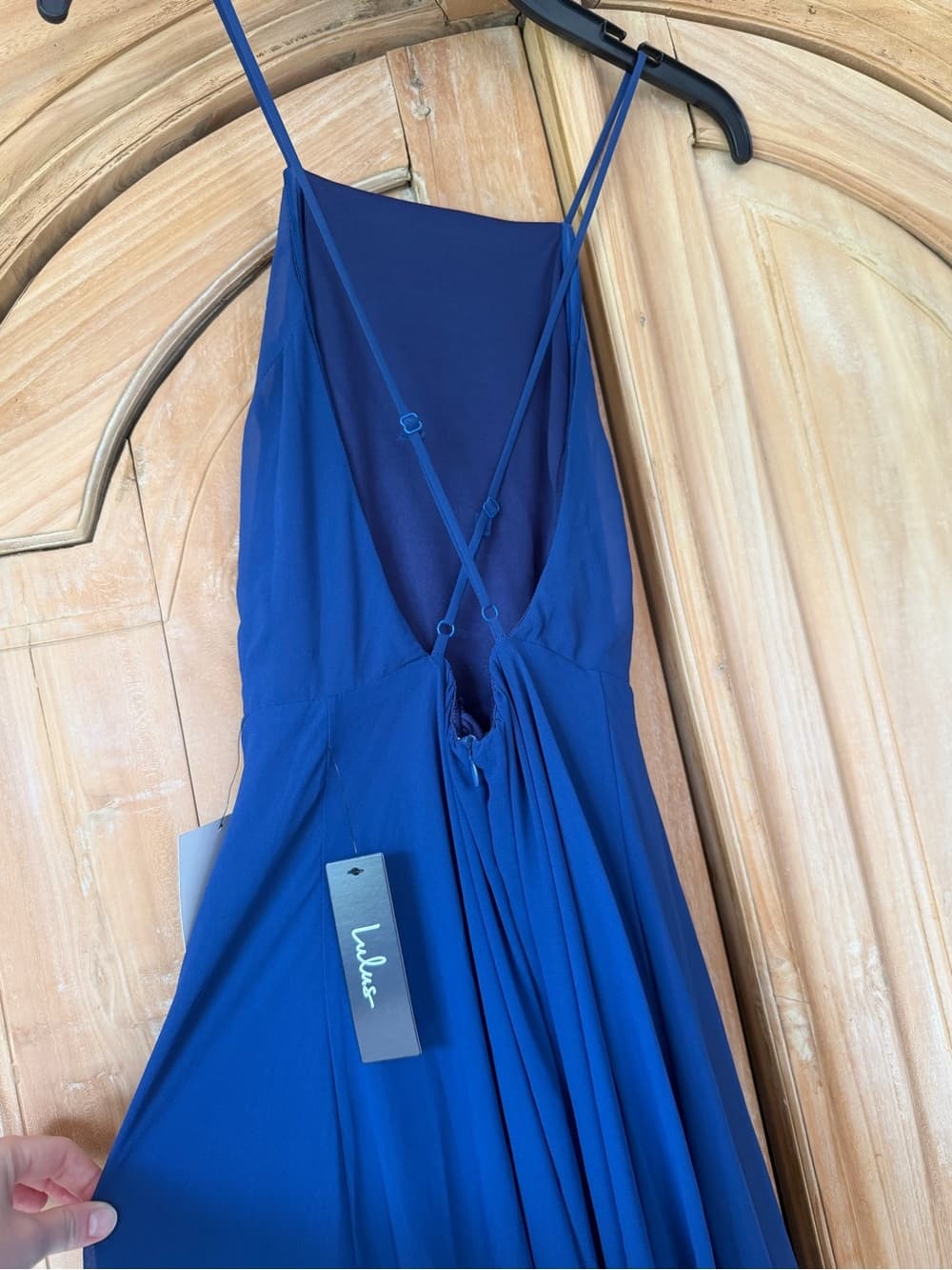 NWT Royal Blue Floor Length Dress - Thumbnail 8