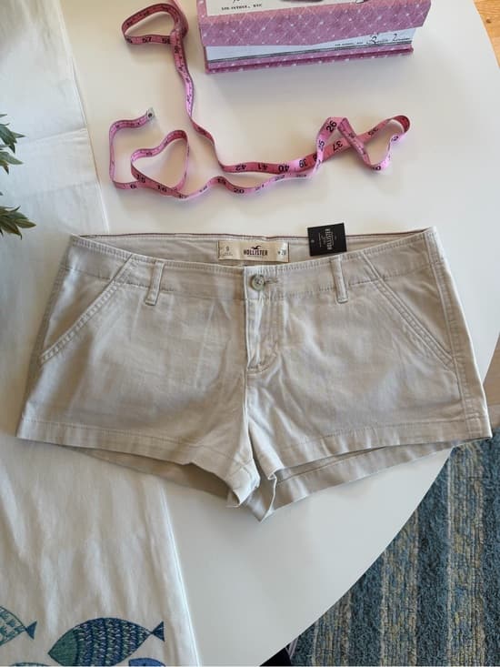Vintage Low Rise Cotton Shorts - Thumbnail 6