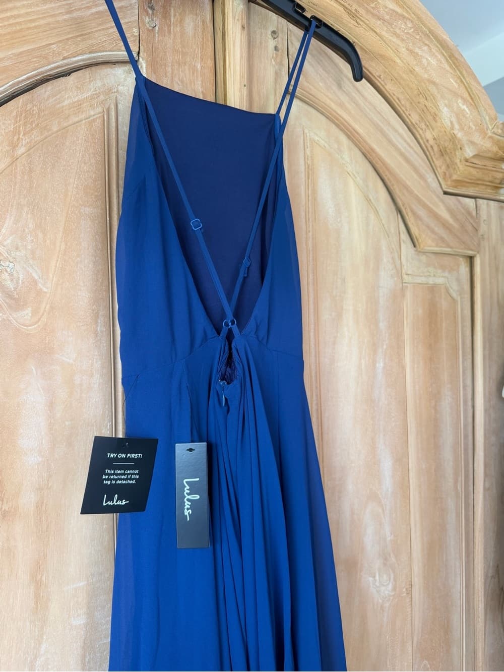 NWT Royal Blue Floor Length Dress - Thumbnail 7