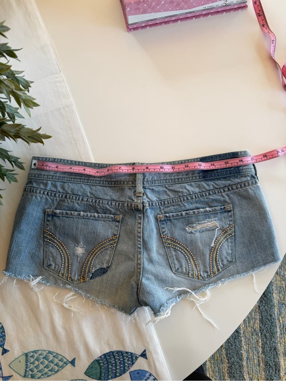 Vintage Hollister Low Rise Denim Shorts - Thumbnail 4