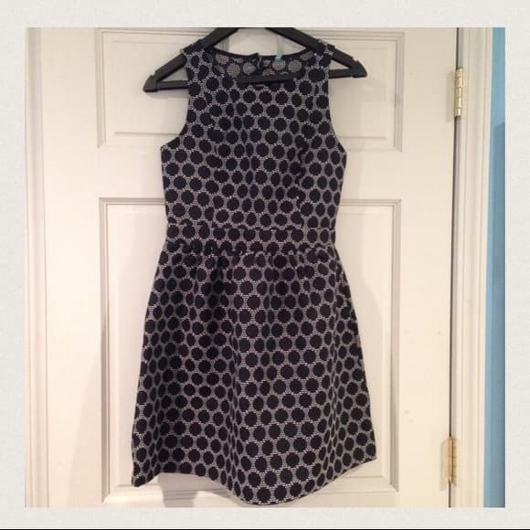 Vintage Navy Open-Back Cocktail Dress - Thumbnail 2
