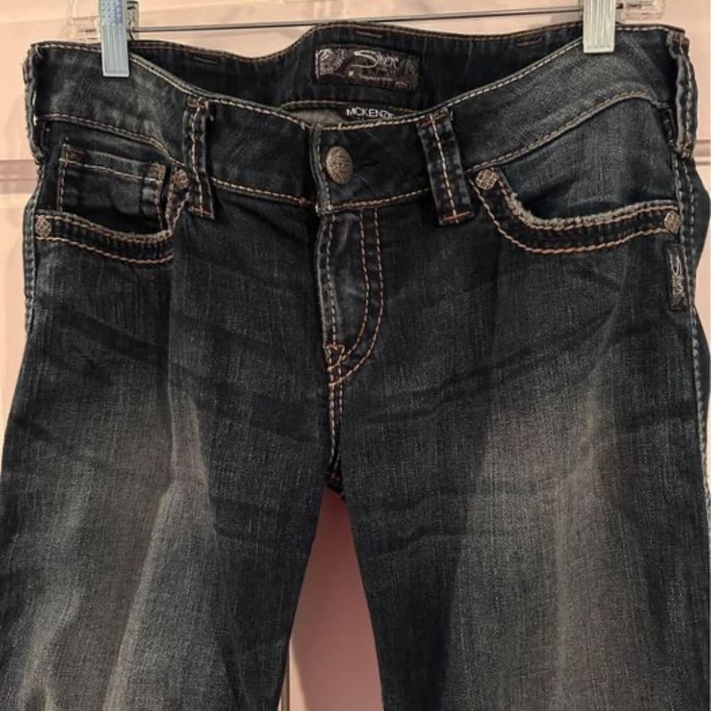 Vintage Mckenzie Silver Jeans - Thumbnail 2