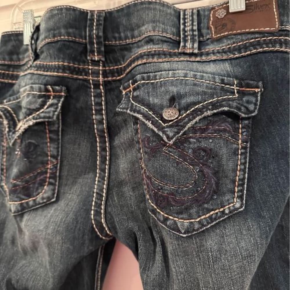 Vintage Mckenzie Silver Jeans - Thumbnail 3