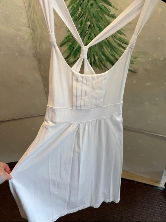 Timeless White Cross-Strap Sundress - Thumbnail 6