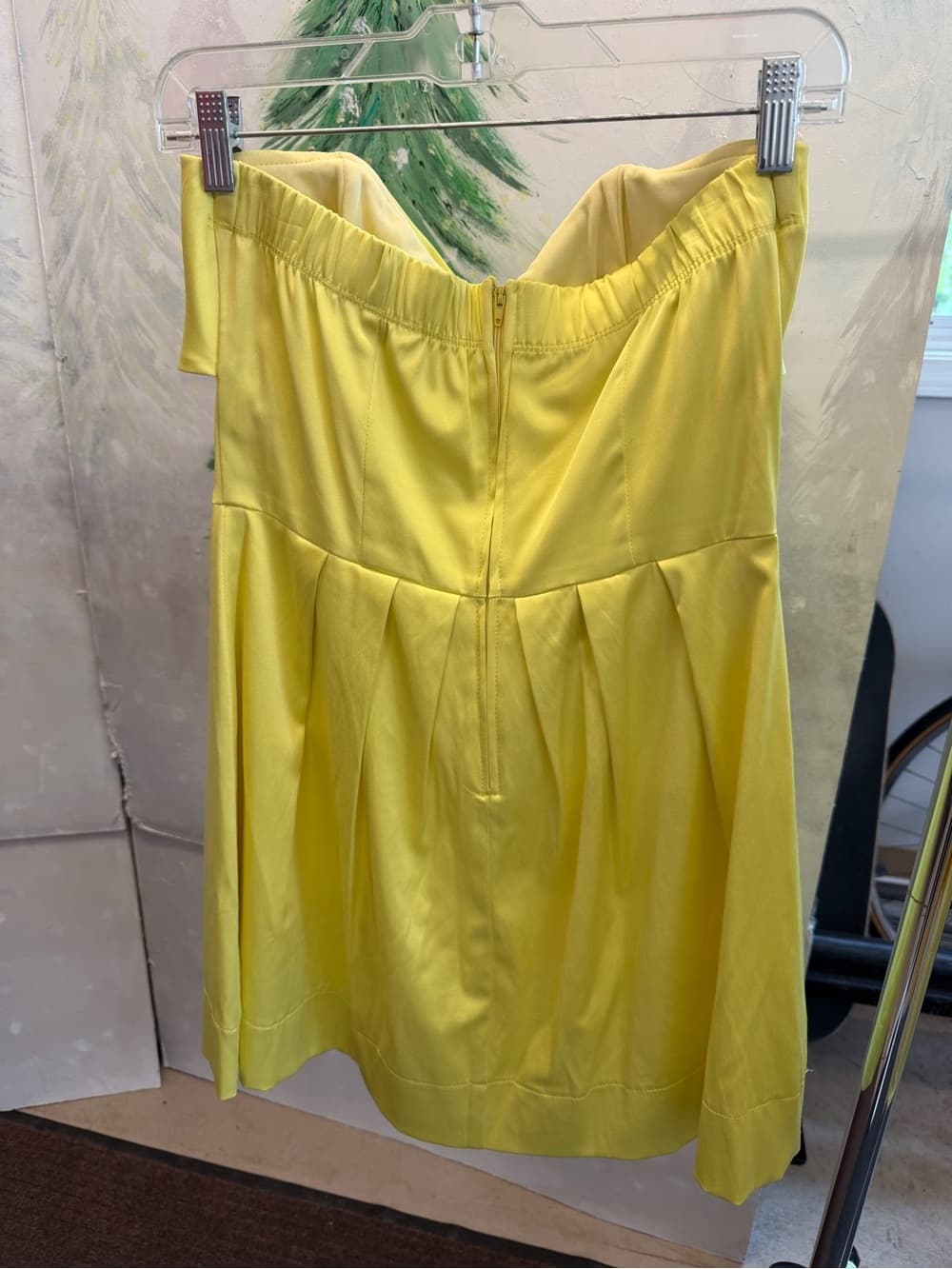 Silky Strapless Twist Cocktail Dress - Thumbnail 2