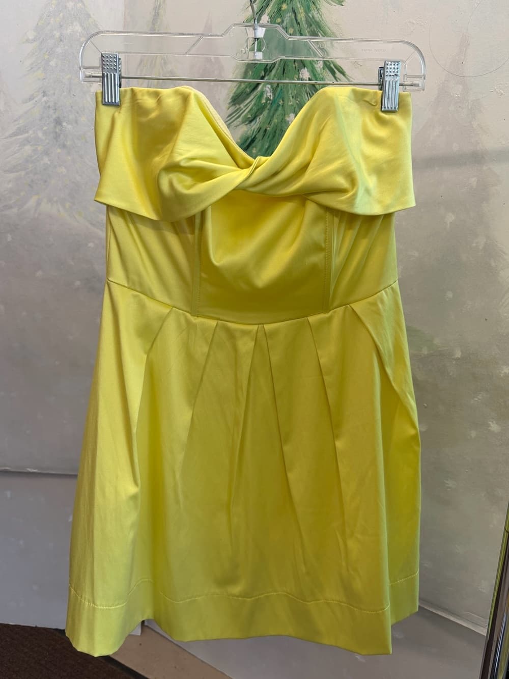 Silky Strapless Twist Cocktail Dress - Thumbnail 5