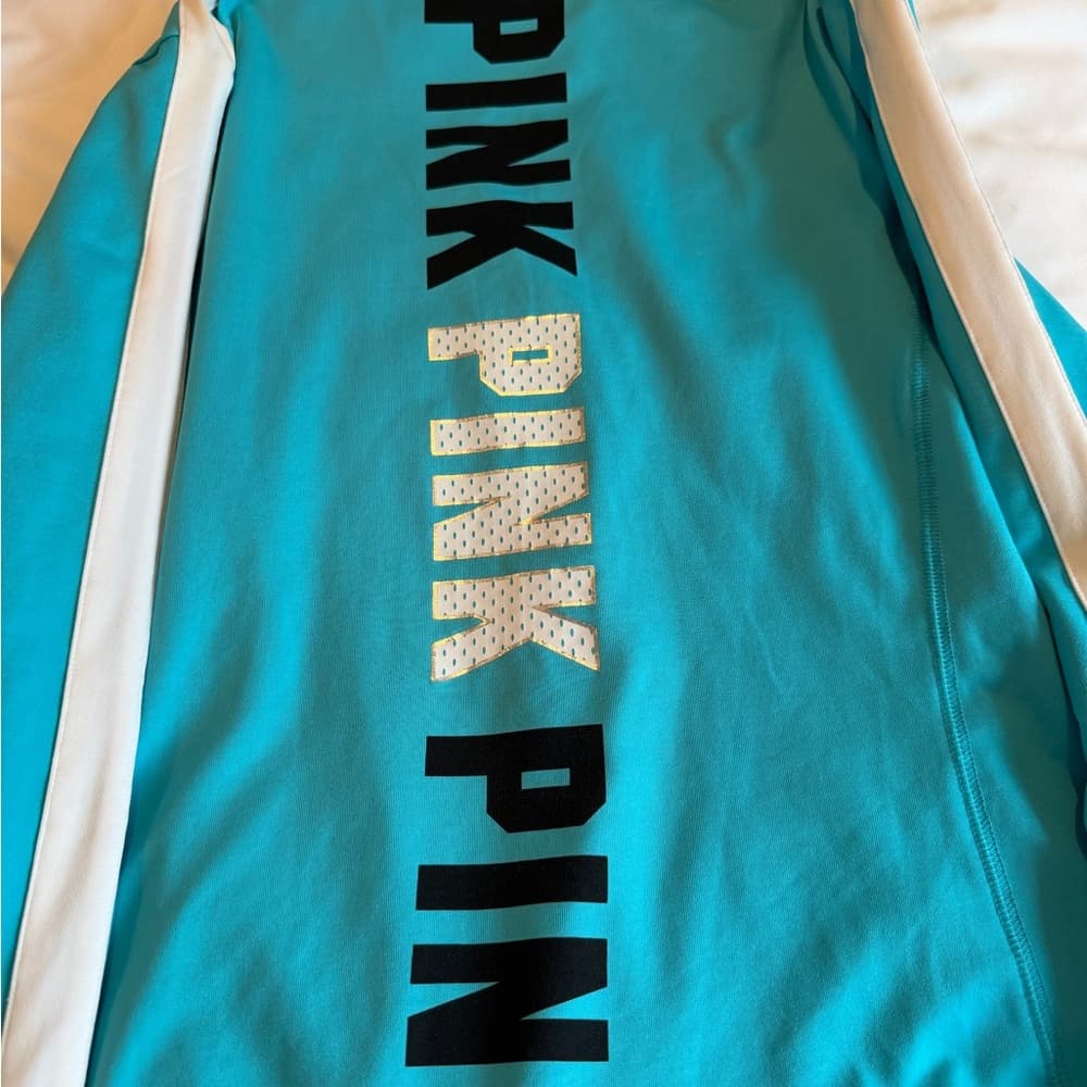 Vintage Victoria's Secret PINK Aqua Quarter-Zip Pullover - Thumbnail 4