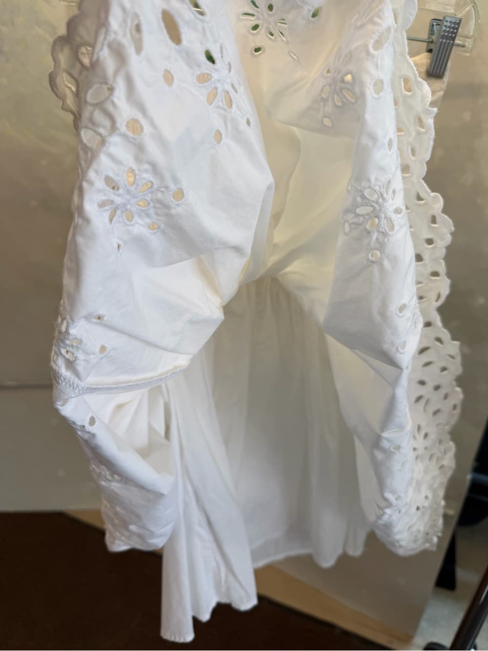 Timeless Strapless White Eyelet Dress - Thumbnail 3