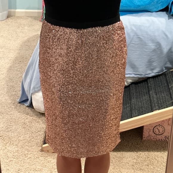 Vintage Sparkle Pencil Skirt - Thumbnail 7