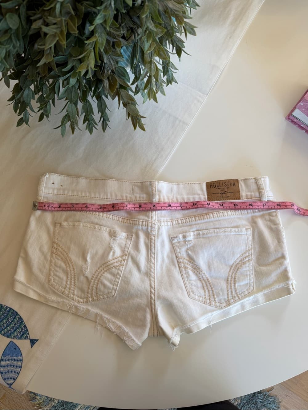 Vintage Hollister Distressed Low-Rise Denim Shorts - Thumbnail 3