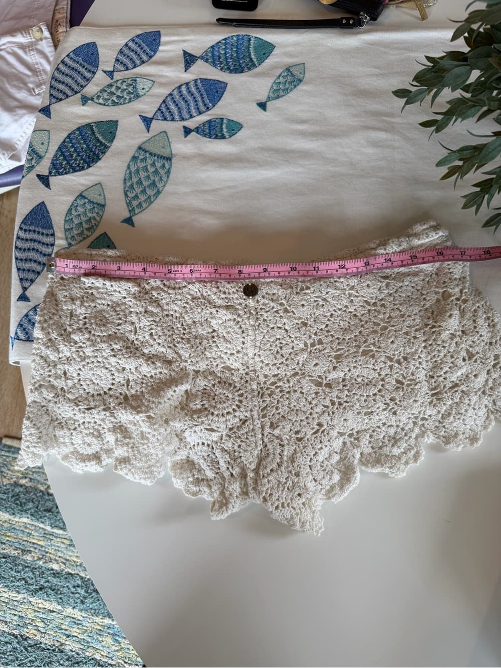 Vintage Crochet Lace Shorts - Thumbnail 3