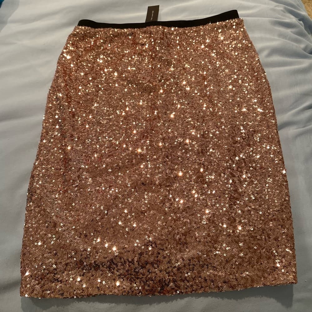 Vintage Sparkle Pencil Skirt - Thumbnail 2