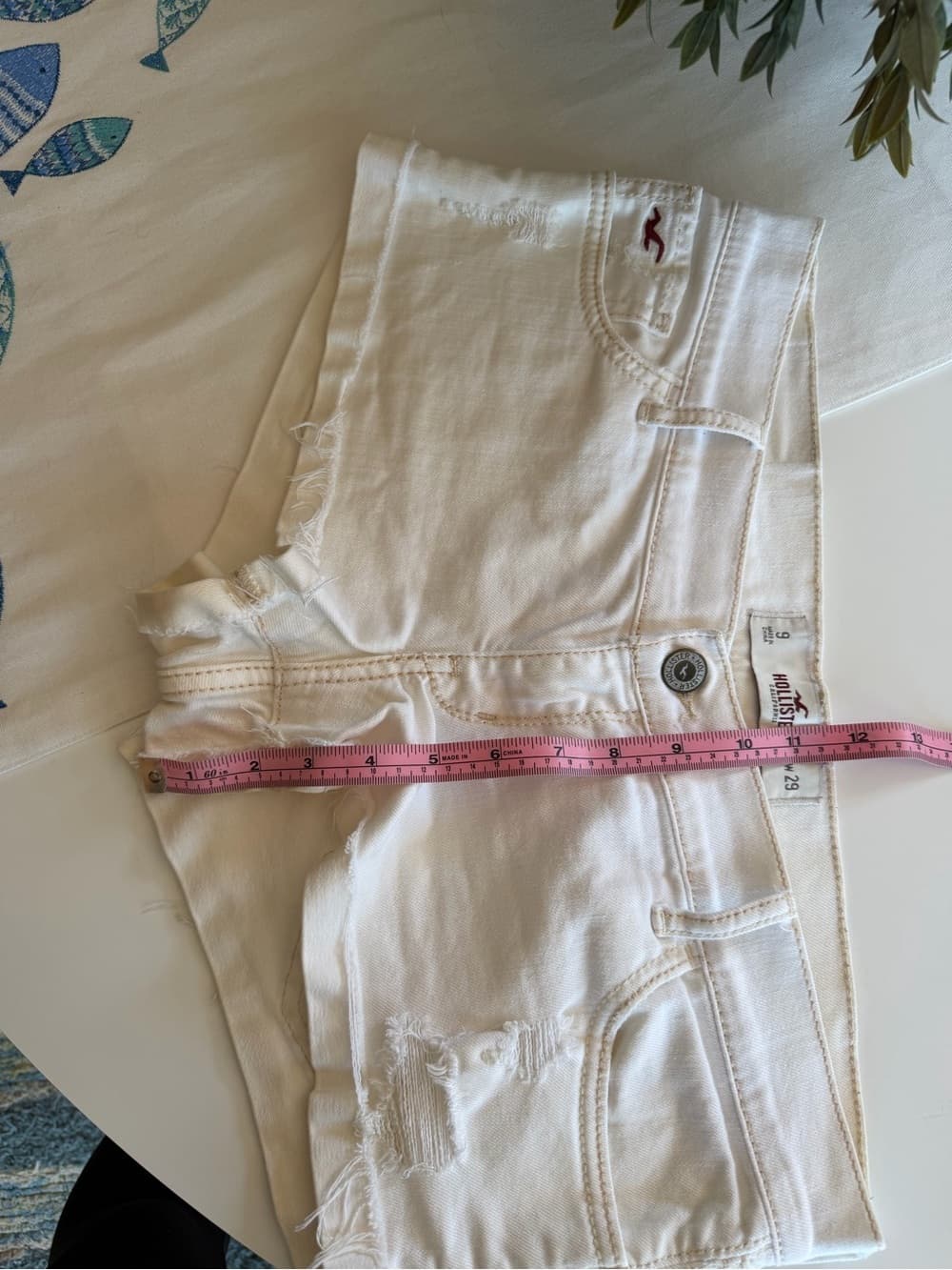 Vintage Hollister Distressed Low-Rise Denim Shorts - Thumbnail 2