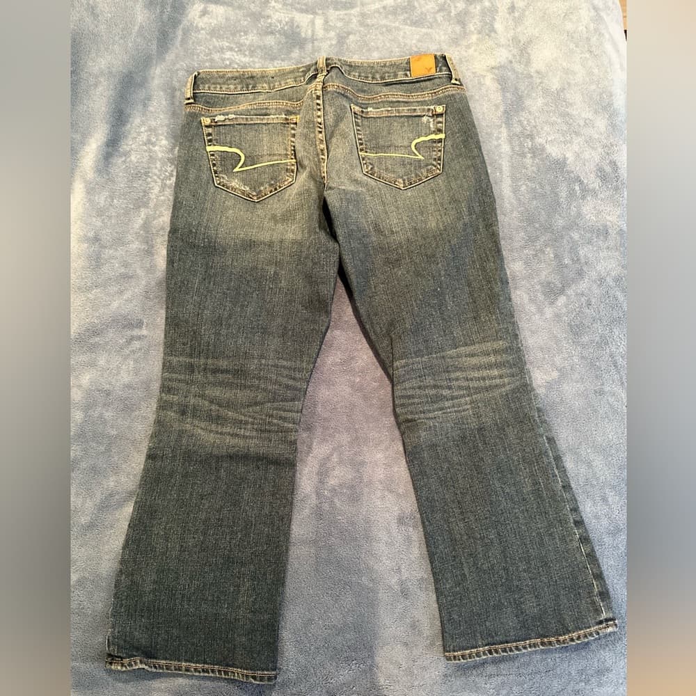 Vintage American Eagle Cropped Denim Jeans - Thumbnail 4