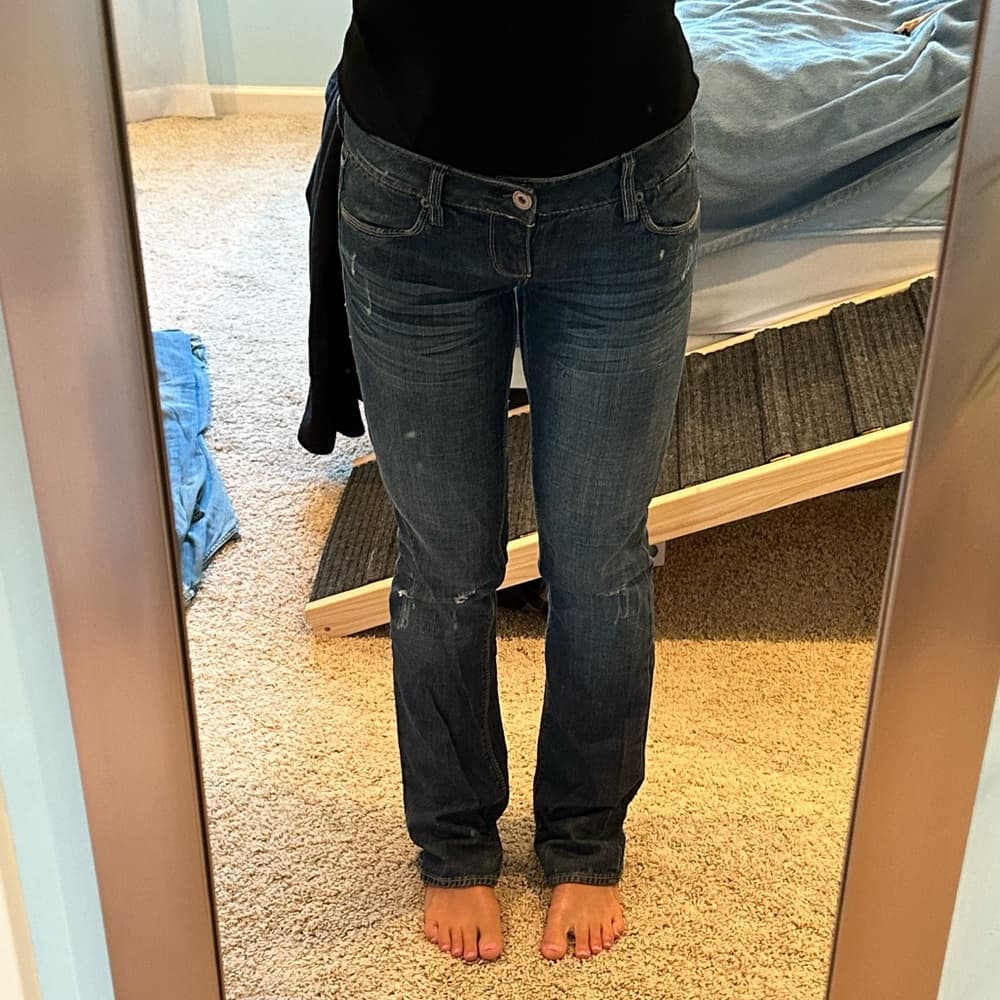 Vintage Women's Straight Leg Jeans - Thumbnail 7