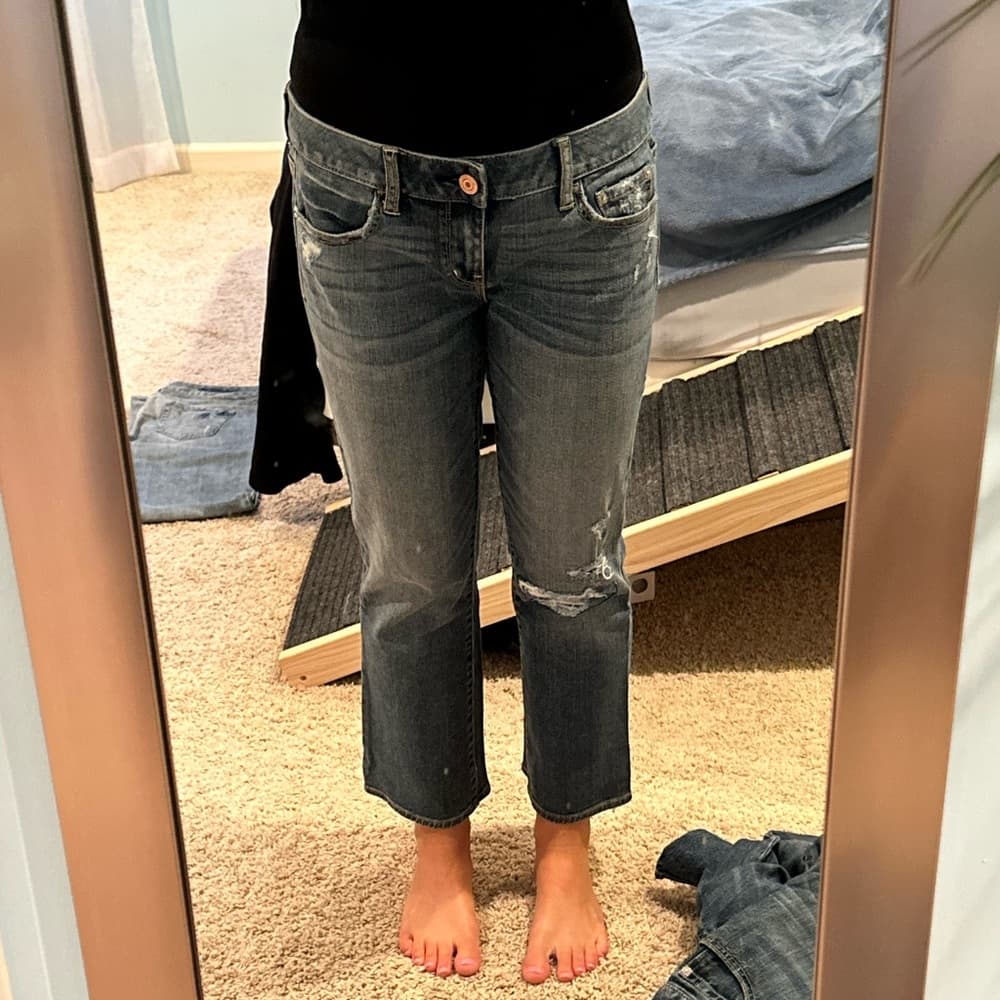 Vintage American Eagle Cropped Denim Jeans - Thumbnail 7
