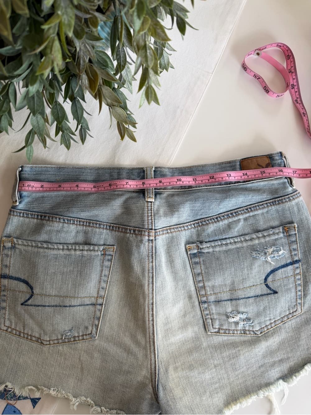 Vintage Distressed Denim Cutoff Shorts - Thumbnail 5