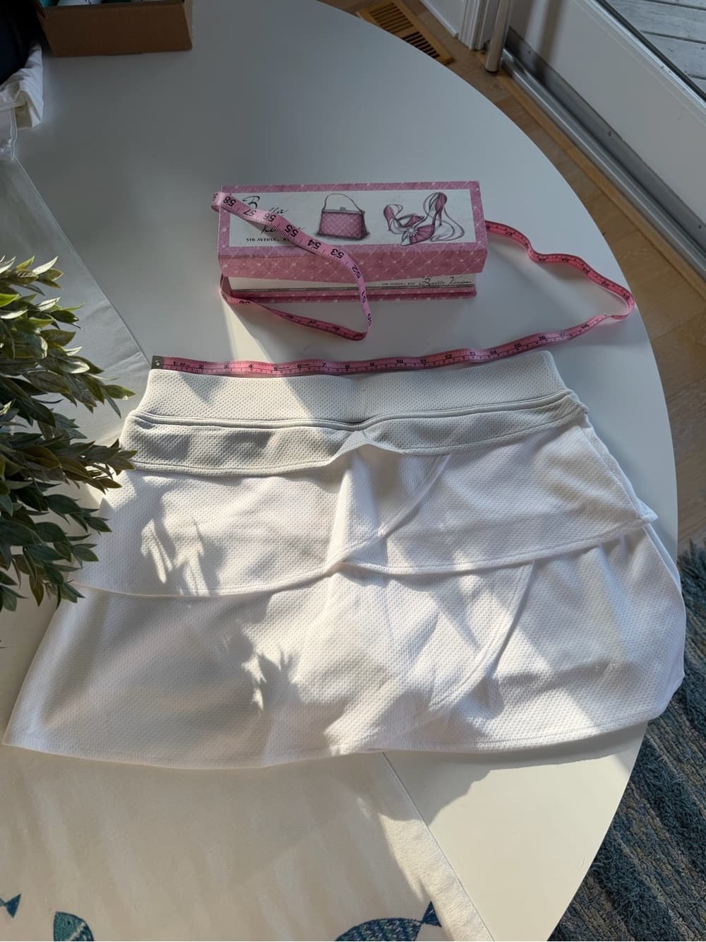 White Layered Tennis Skirt - Thumbnail 4