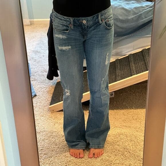 Vintage AE Women's Bootcut Jeans Size 6 - Thumbnail 9