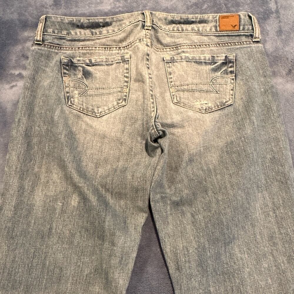 Vintage AE Casual Distressed Boyfriend Jeans 8 Long - Thumbnail 5