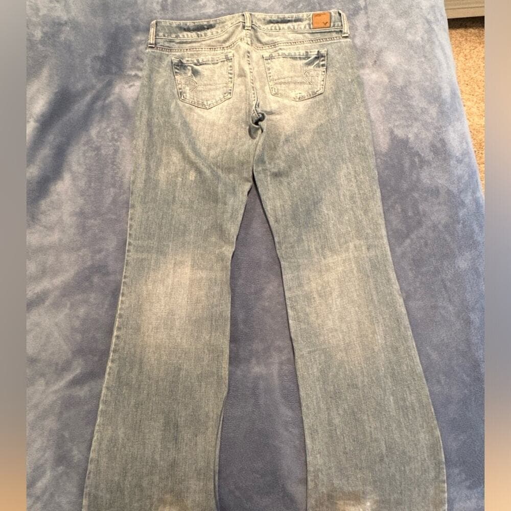 Vintage AE Casual Distressed Boyfriend Jeans 8 Long - Thumbnail 4