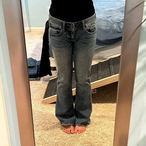 NWT Vintage American Eagle Skinny Flare Jeans - Thumbnail 9