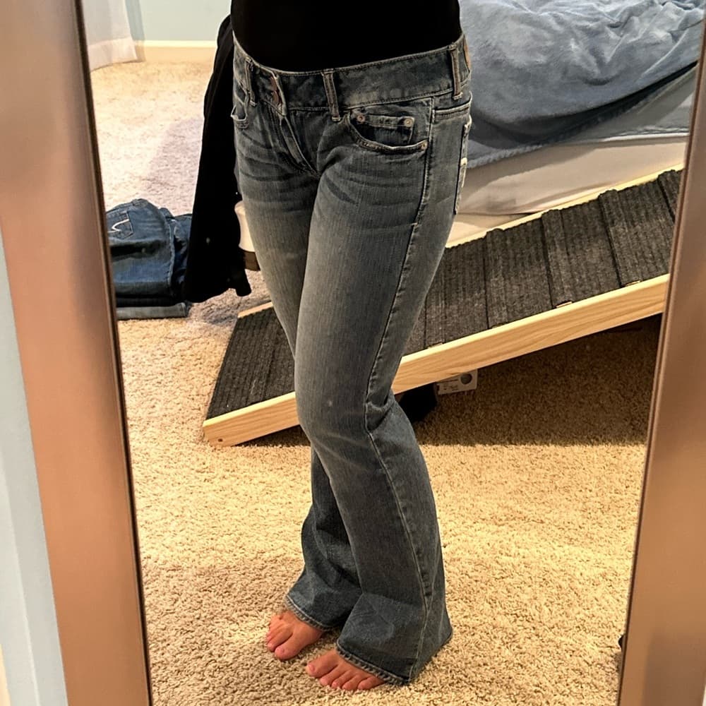 NWT Vintage American Eagle Skinny Flare Jeans - Thumbnail 2