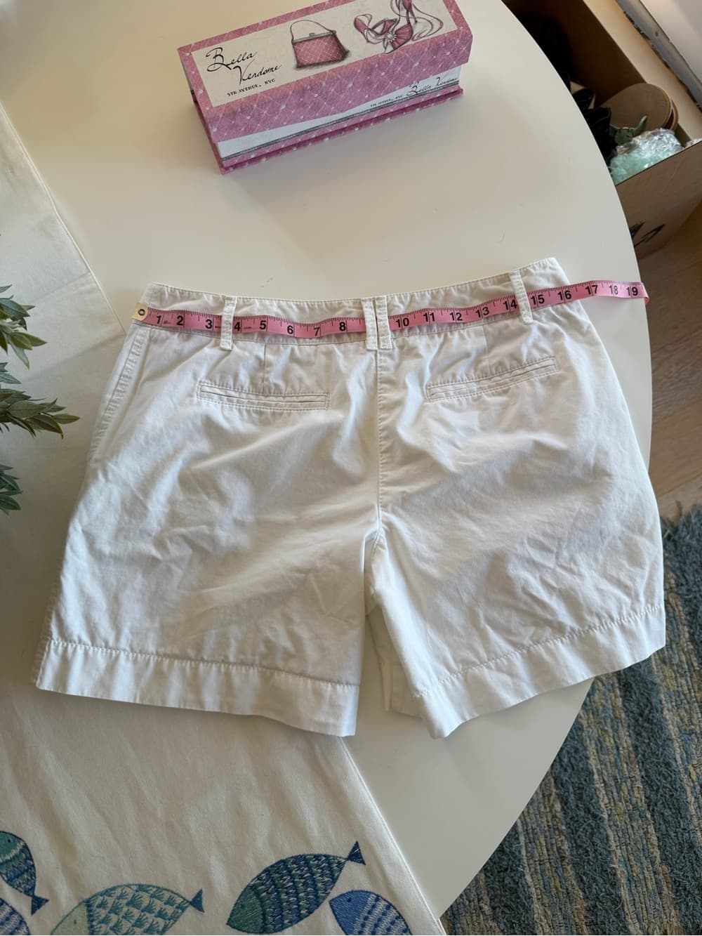 Classic White Women's Cotton Shorts - Thumbnail 2