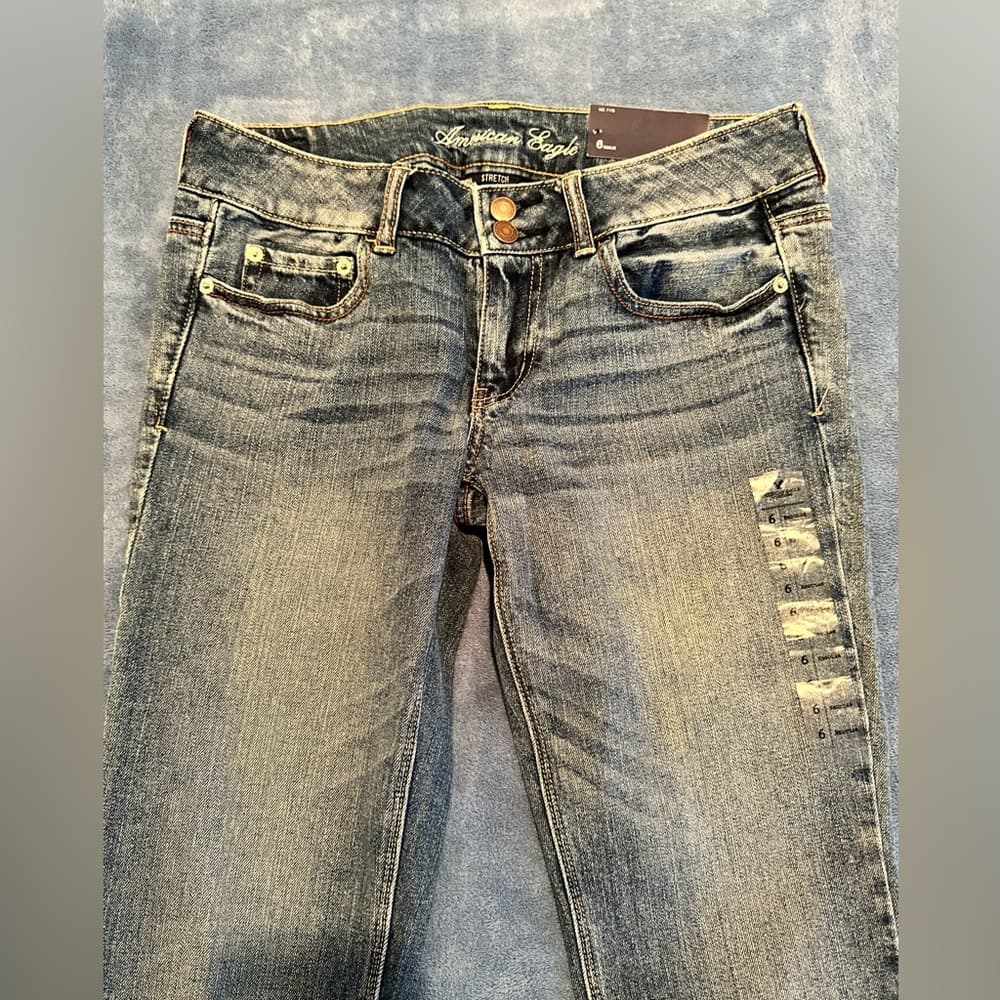 NWT Vintage American Eagle Skinny Flare Jeans - Thumbnail 4