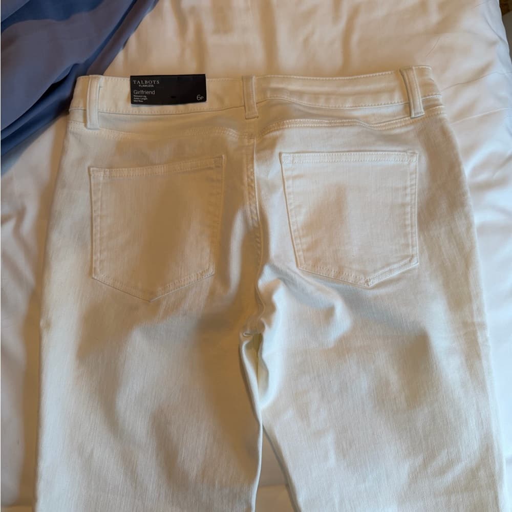 NWT White Talbots Jeans size 6P - Thumbnail 3
