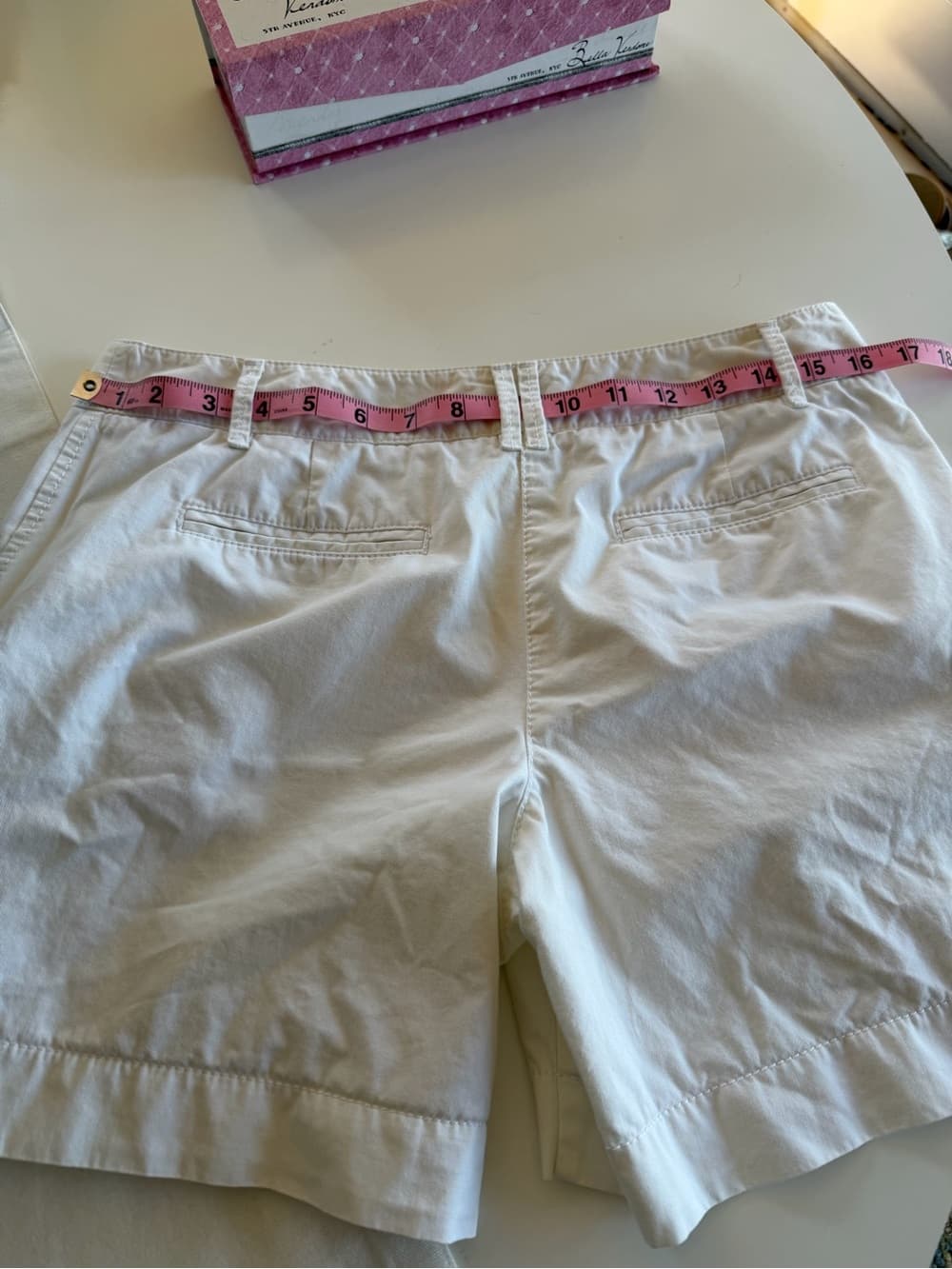 Classic White Women's Cotton Shorts - Thumbnail 3