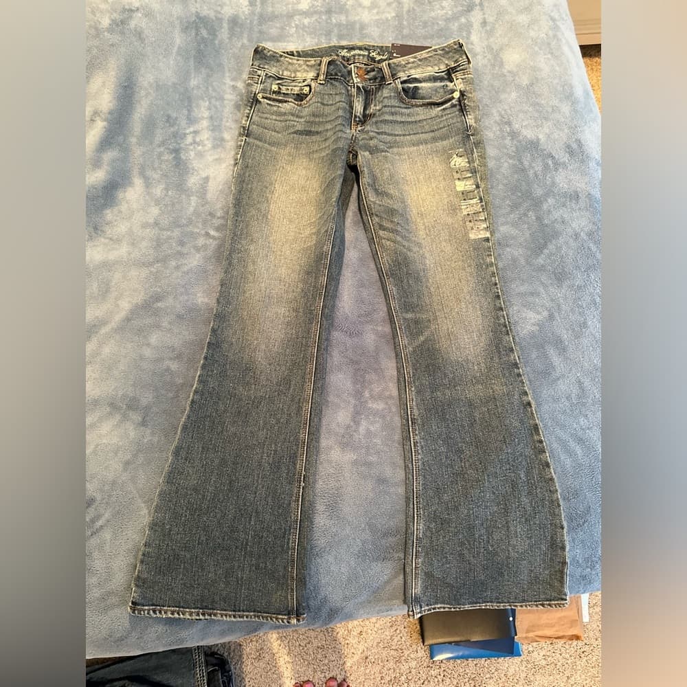 NWT Vintage American Eagle Skinny Flare Jeans - Thumbnail 3