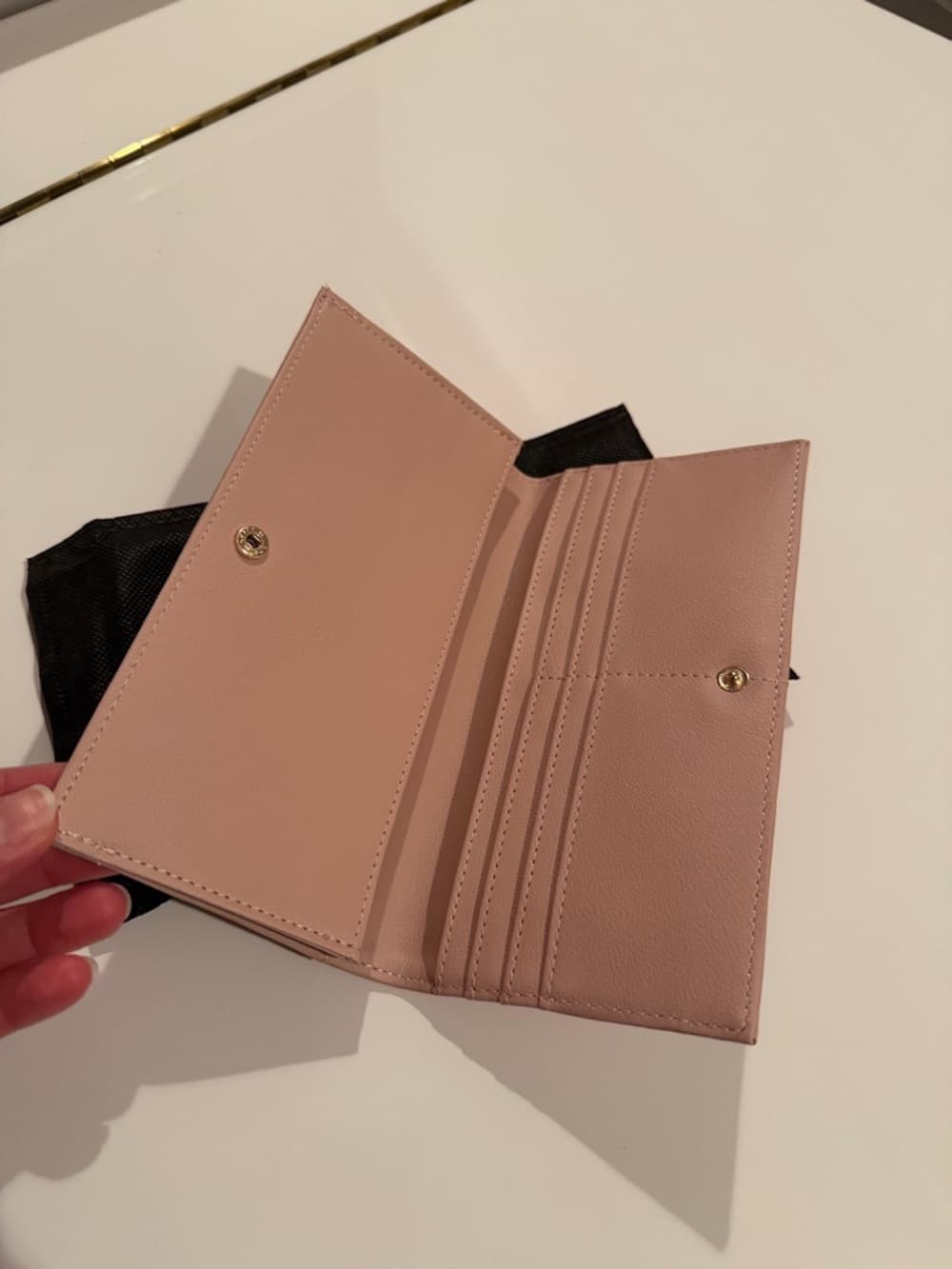 NWT Aimee Kestenberg Dusty Rose Long Wallet Leather Alternative - Thumbnail 2