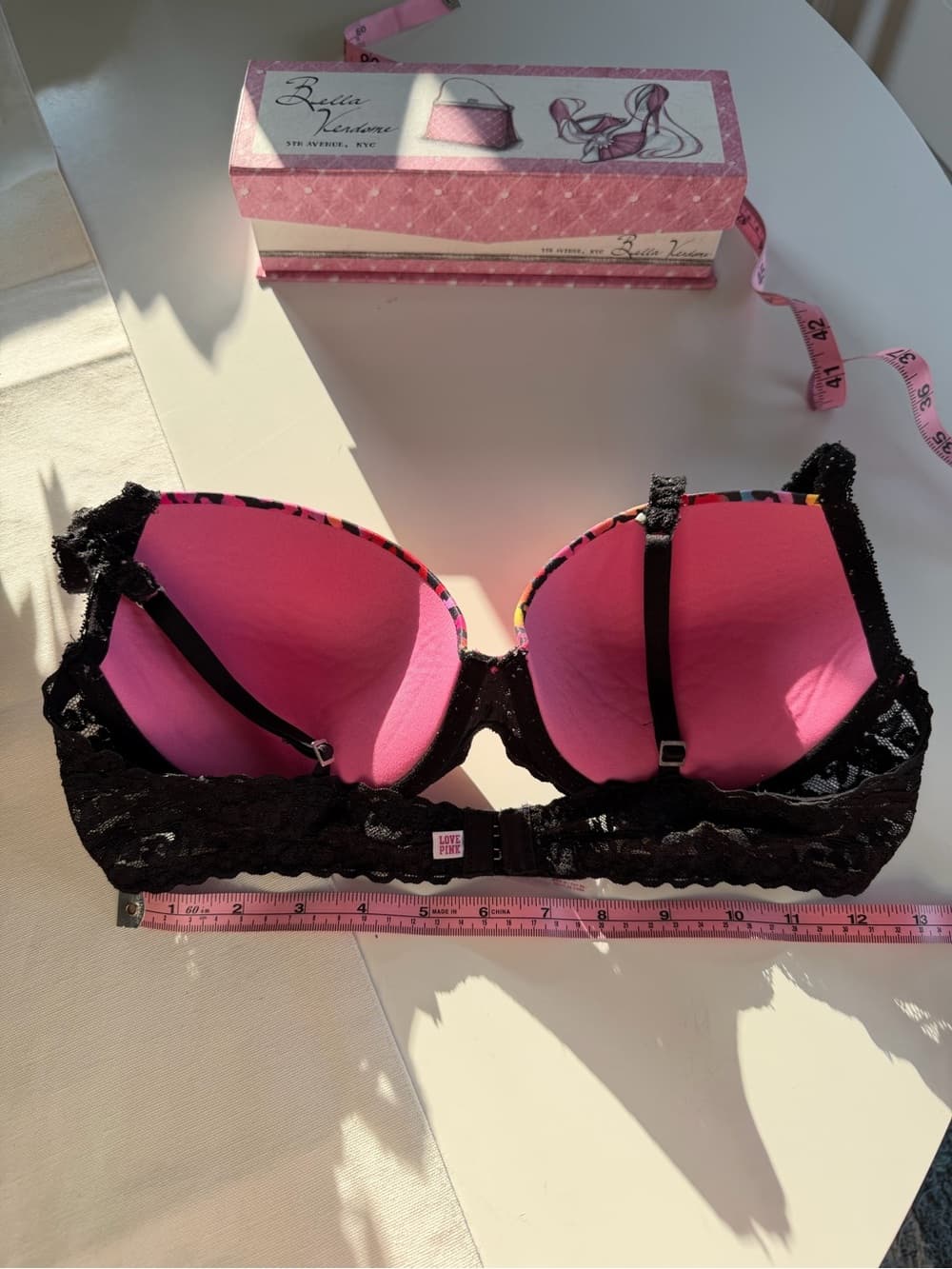 Victoria's Secret Neon Leopard Push-Up Bra - Thumbnail 2