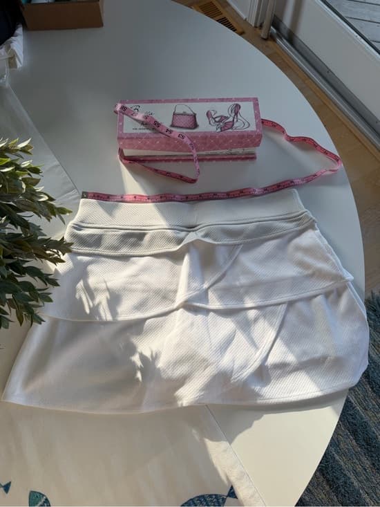 White Layered Tennis Skirt - Thumbnail 5