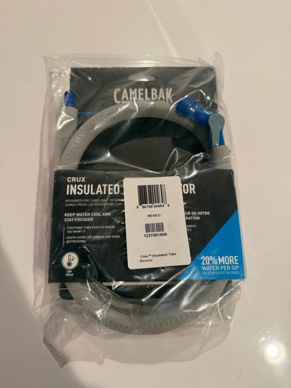 NWT CamelBak Insulated Hydration Tube - Gray with Blue Bite Valve - Thumbnail 3
