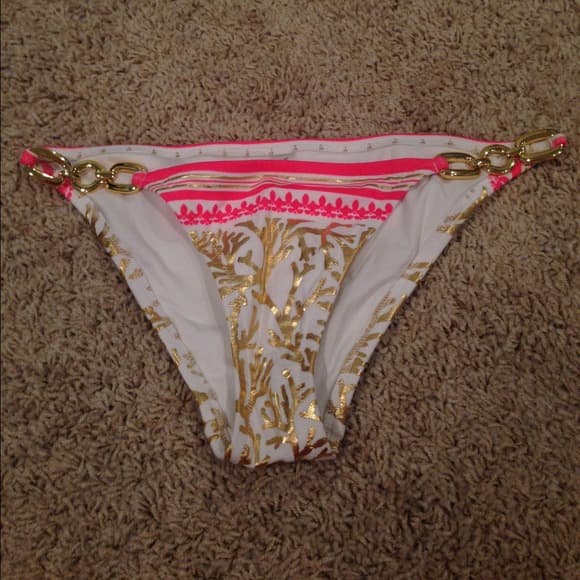 Victoria's Secret Gold & Coral Bikini - Thumbnail 2