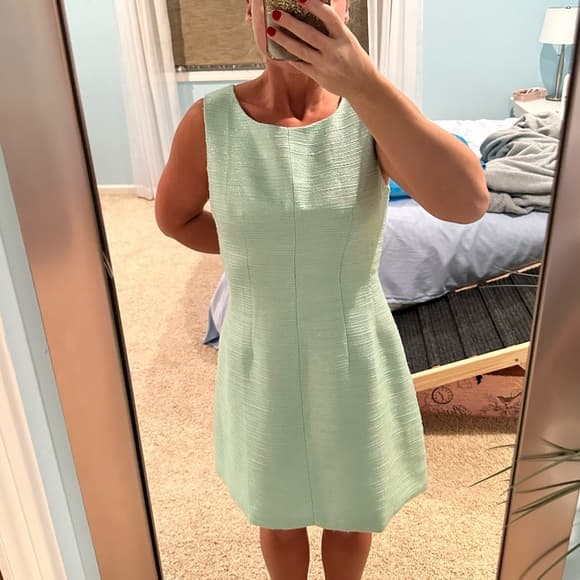 Tinsel Woven Cocktail Dress - Thumbnail 7