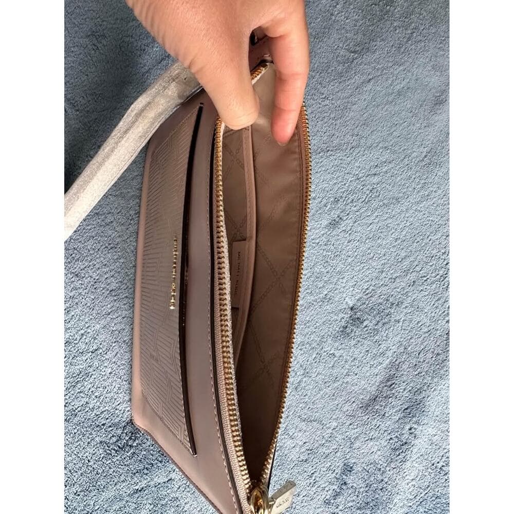 NWT Michael Kors Leather Clutch - Thumbnail 2