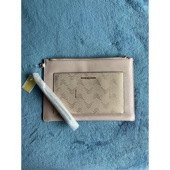 NWT Michael Kors Leather Clutch - Thumbnail 6