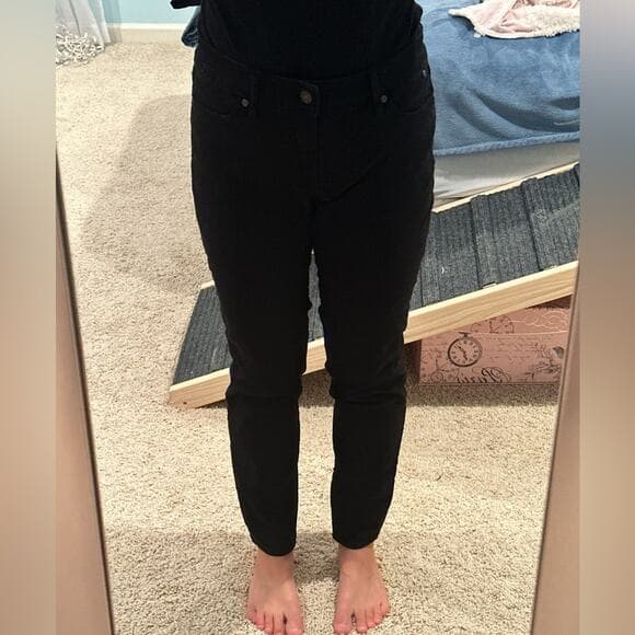 Talbots Black Denim Slim Ankle Jeans Size 4 - Thumbnail 5