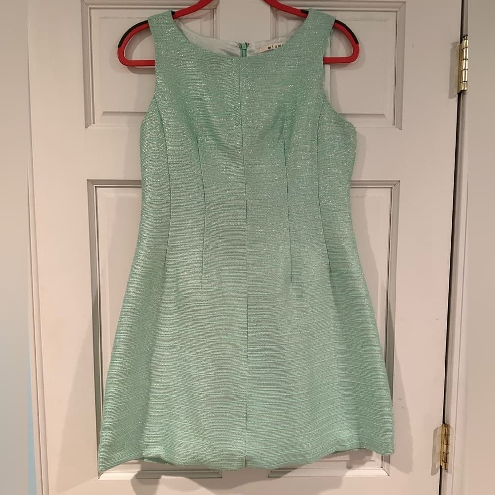 Tinsel Woven Cocktail Dress - Thumbnail 2