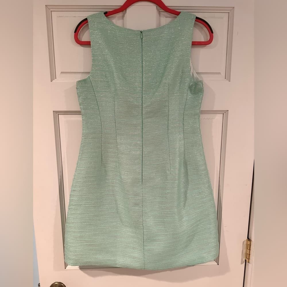 Tinsel Woven Cocktail Dress - Thumbnail 3