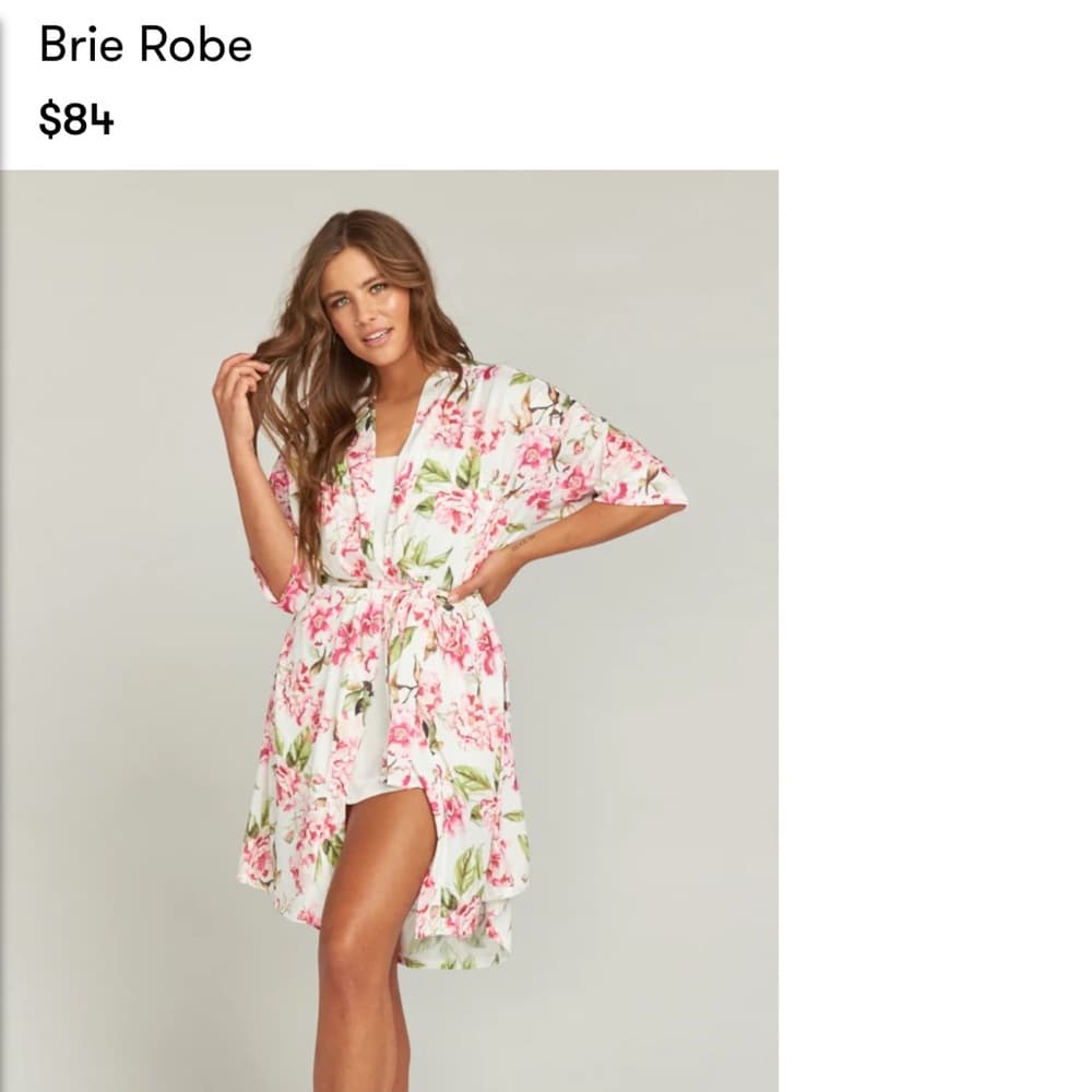 NWT Show Me Your Mumu Chic Floral Kimono Wrap - Thumbnail 4