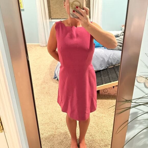 EUC Ann Taylor Loft Scallop Dress size 8 - Thumbnail 7
