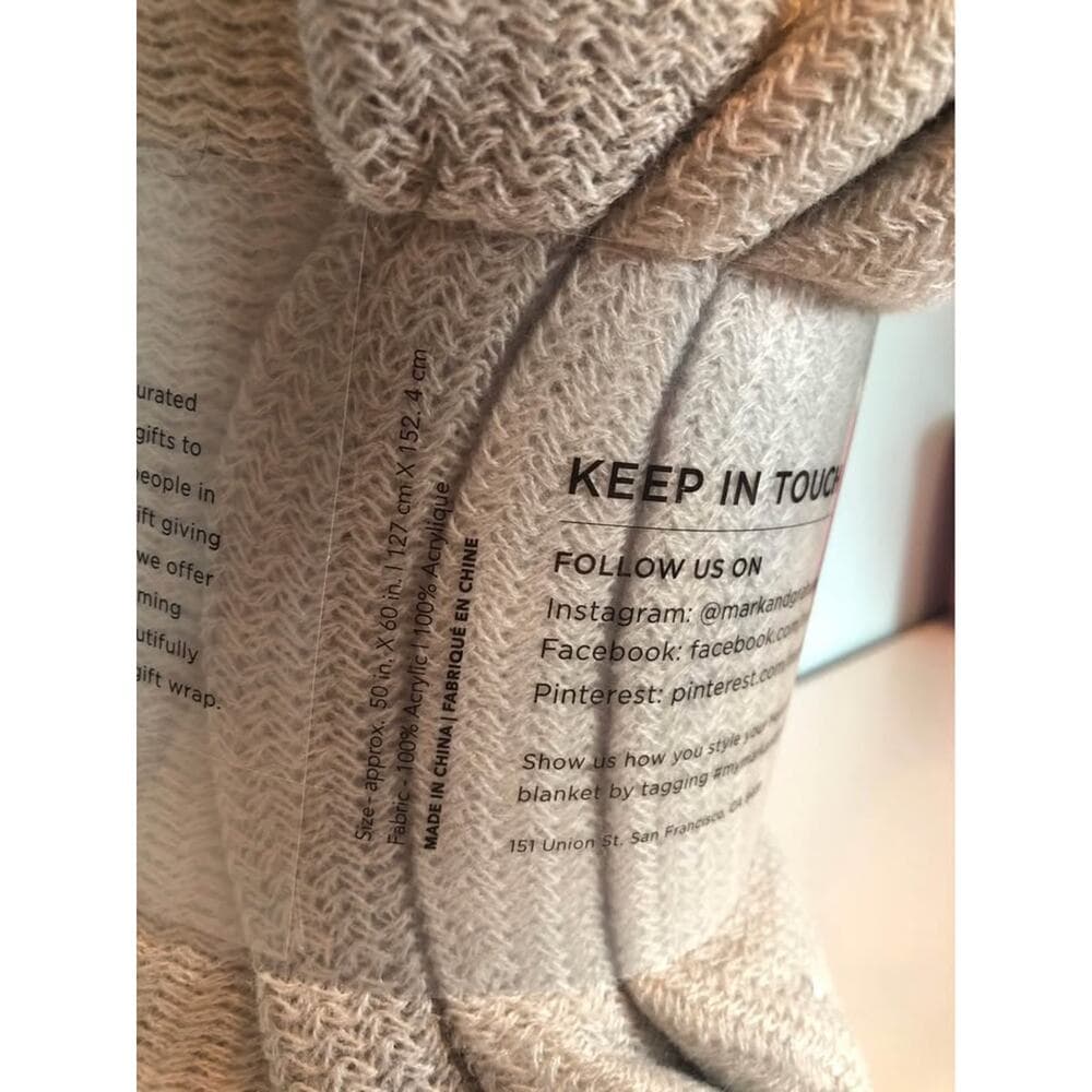NWT Mark & Graham Throw Blankets - Thumbnail 4