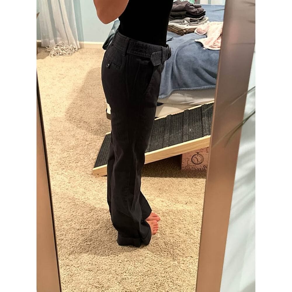 Like New Ann Taylor Loft Signature Navy Slacks size 8 - Thumbnail 4