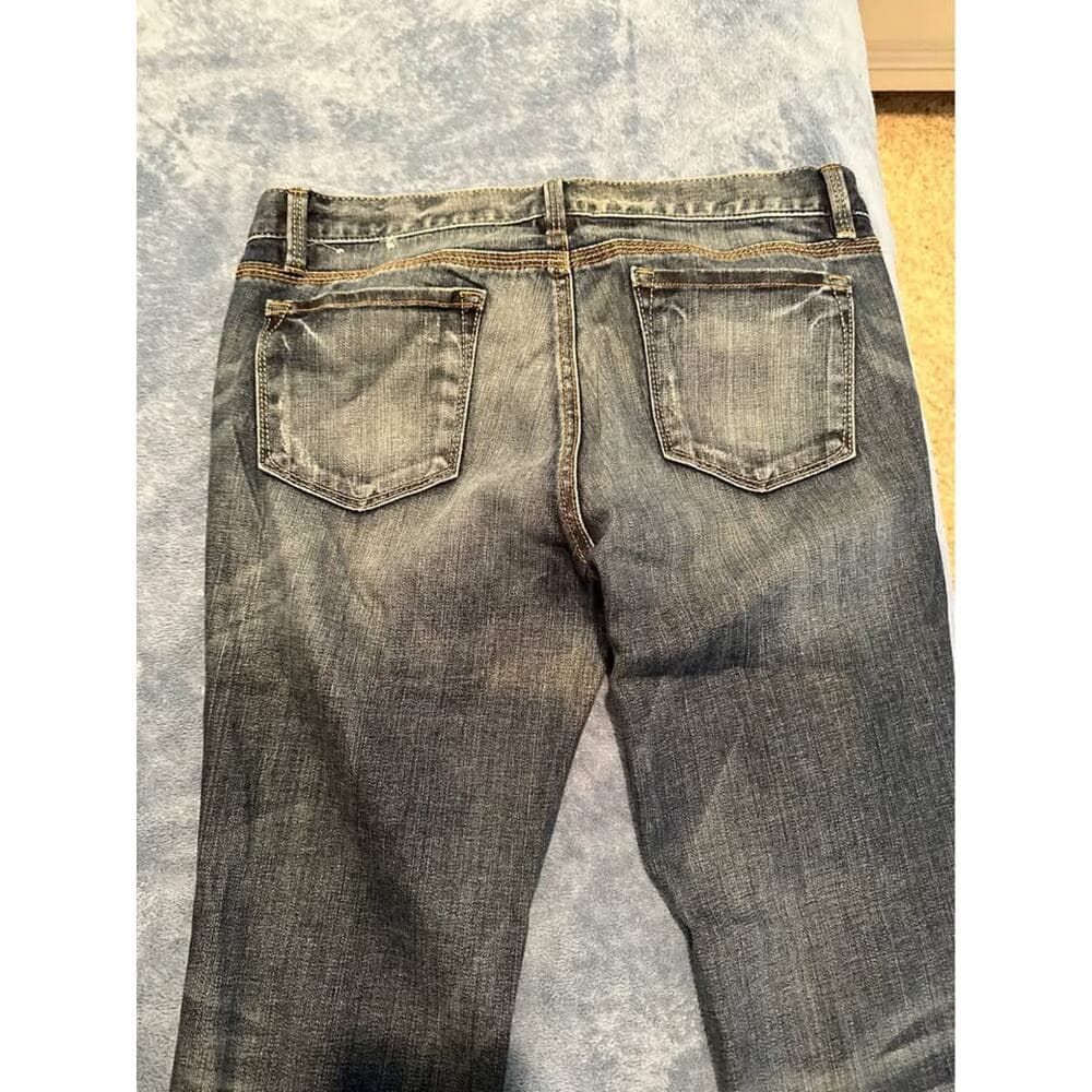 Ann Taylor Loft Dark Blue Straight Leg Jeans NWOT 12 Petite - Thumbnail 4
